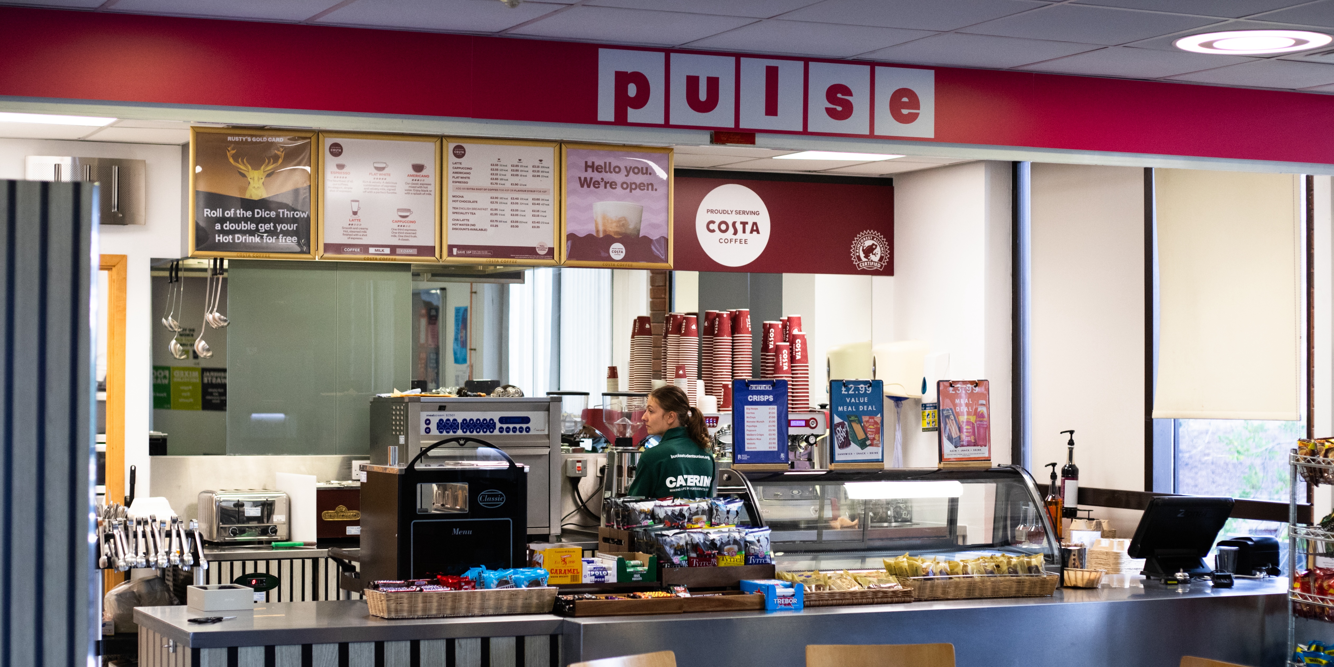 Food available at Pulse Café
