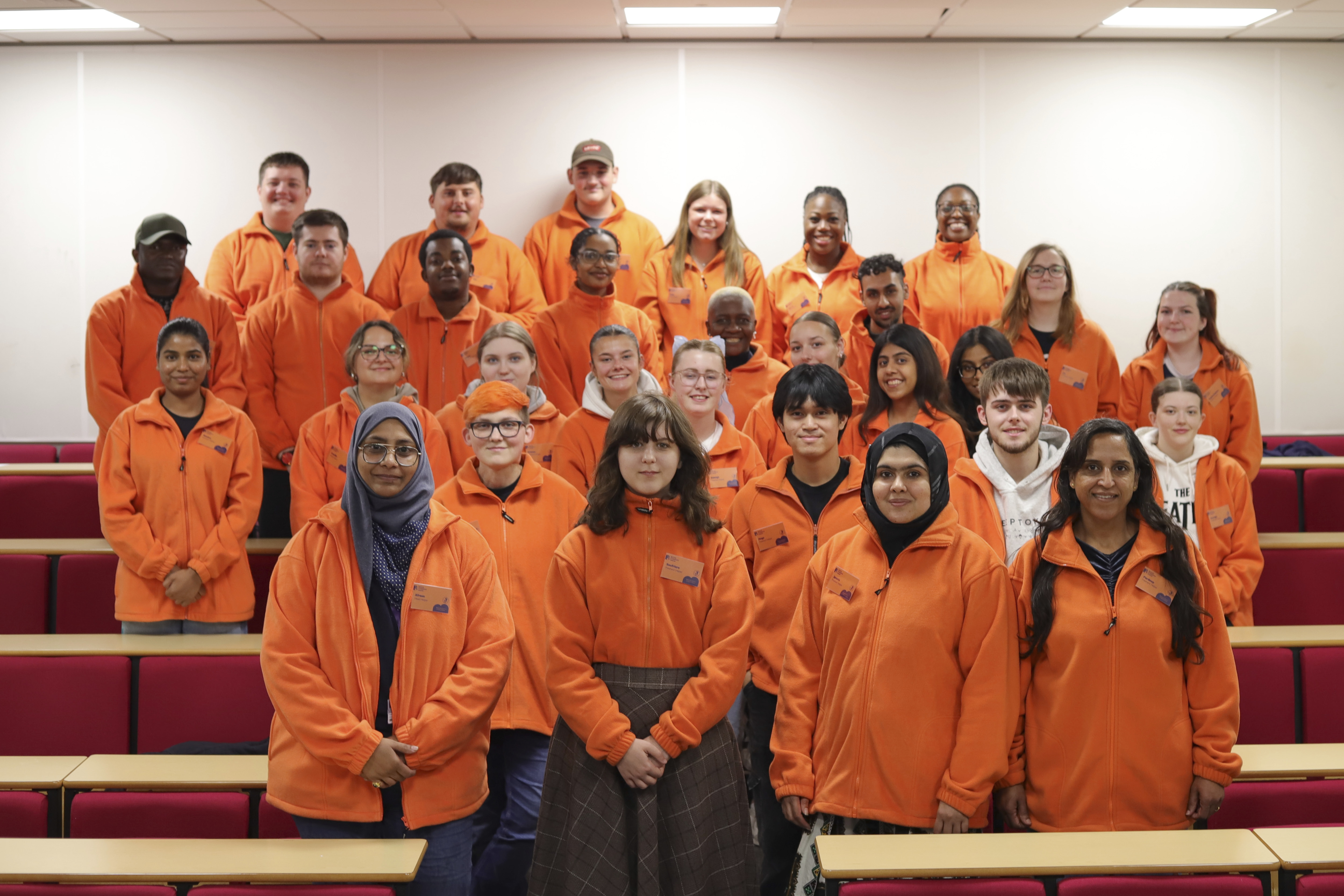 Freshers' Helpers assisting with move in day.