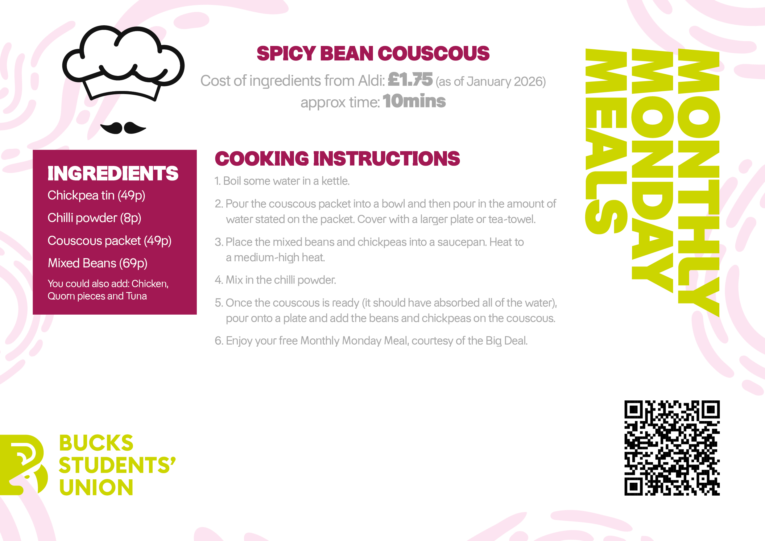 spicy bean couscous